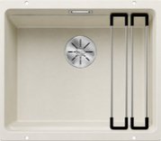 Мойка Blanco Etagon 500-U SILGRANIT PuraDur мягкий белый клапан-автомат InFino 527075