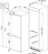 Встраиваемый холодильник Smeg C8175TNE фото 4 в Краснодаре