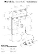 Встраиваемая в столешницу вытяжка Pando E-320/120 IX-CR.TOUCH V.2000 фото 4 в Краснодаре