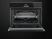 Духовой шкаф комбинированный с микроволновой печью Smeg SF4604PMCNX фото 3 в Краснодаре