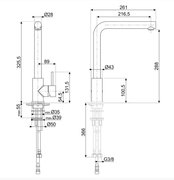 Смеситель Smeg MID1SS фото 4 в Краснодаре