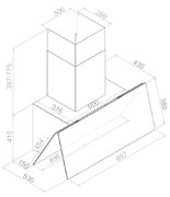 Вытяжка Pando P-725/90 CR.BLANCO V.850 ECO SEC PLUS фото 2 в Краснодаре