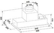 Встраиваемая вытяжка Fulgor Milano FBHD 900 PT X фото 3 в Краснодаре