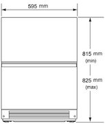 Встраиваемый под столешницу конвертируемый холодильник Signature Kitchen Suite SKSUD2402E фото 3 в Краснодаре