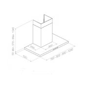 Вытяжка Pando P-401/120 IX 1250 ECO SEC фото 3 в Краснодаре