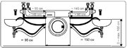 Отдельностоящая стиральная машина с сушкой Korting KWD 58L1496 фото 4 в Краснодаре