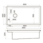 Мойка Omoikiri Kinaru Pro 86-U/I WG Wind Green фото 4 в Краснодаре