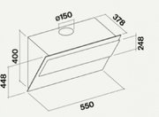 Вытяжка Falmec VERSO 55 WHITE 550 (800) фото 4 в Краснодаре
