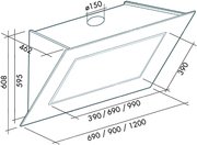 Вытяжка Falmec Quasar 120 Vetro (800) STEC gray фото 3 в Краснодаре