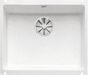 Мойка Blanco SUBLINE 500-U керамика отводная арматура InFino® глянцевый белый Мойка Blanco SUBLINE 500-U керамика отводная арматура InFino® глянцевый белый