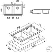 Мойка Smeg LMN862 фото 2 в Краснодаре