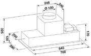 Встраиваемая вытяжка Fulgor Milano FBHD 700 PT X фото 3 в Краснодаре