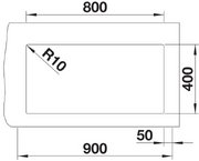 Мойка BLANCO SUBLINE 800-U Silgranit черный фото 4 в Краснодаре Мойка BLANCO SUBLINE 800-U Silgranit черный фото 4 в Краснодаре