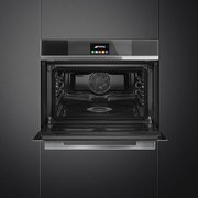 Компактный духовой шкаф с пароваркой Smeg SF4104VCN фото 3 в Краснодаре