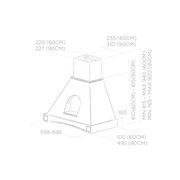 Вытяжка ELICA MENSOLA WH/A/90 FRASSINO фото 4 в Краснодаре