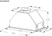 Встраиваемая вытяжка Korting KHI 6828 GN фото 3 в Краснодаре