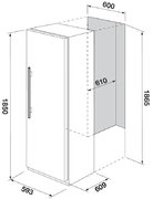 Встраиваемый холодильник Fulgor Milano FRSI 401 FED X фото 3 в Краснодаре