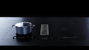 Варочная панель с вытяжкой Kuppersbusch KMI 8590.0 SR Stainless Steel фото 2 в Краснодаре