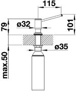 Дозатор для жидкого мыла Бланко LIVIA 521293 манган фото 3 в Краснодаре Дозатор для жидкого мыла Blanco LIVIA 521293 манган фото 3 в Краснодаре