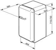 Мини-бар Smeg FAB5RR1 фото 2 в Краснодаре