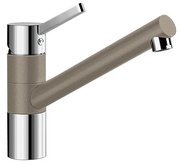 Смеситель Бланко Tivo chrome/Silgranit серый беж фото в Краснодаре Смеситель Blanco Tivo chrome/Silgranit серый беж фото в Краснодаре