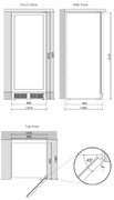 Винный шкаф Dunavox DX-70.258B фото 4 в Краснодаре
