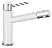 Смеситель Бланко Alta compact chrome/Silgranit белый фото в Краснодаре Смеситель Blanco Alta compact chrome/Silgranit белый фото в Краснодаре