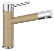 Смеситель Бланко Alta compact chrome/Silgranit шампань фото в Краснодаре Смеситель Blanco Alta compact chrome/Silgranit шампань фото в Краснодаре