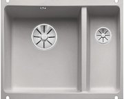 Мойка Blanco SUBLINE 350/150-U керамика отводная арматура InFino® серый алюминий Мойка Blanco SUBLINE 350/150-U керамика отводная арматура InFino® серый алюминий