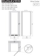 Винный шкаф Dunavox DX-143.468B фото 4 в Краснодаре