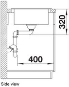 Мойка BLANCO ELON 45 S Silgranit черный, клапан-автомат фото 4 в Краснодаре Мойка BLANCO ELON 45 S Silgranit черный, клапан-автомат фото 4 в Краснодаре
