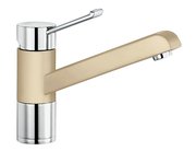 Смеситель Бланко Zenos chrome/Silgranit шампань фото в Краснодаре Смеситель Blanco Zenos chrome/Silgranit шампань фото в Краснодаре