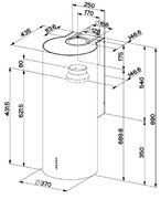 Вытяжка Faber Cylindra Gloss EG8 W A37 ELN фото 3 в Краснодаре