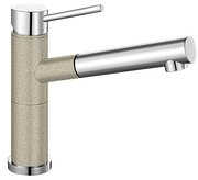 Смеситель Бланко Alta-S compact chrome/Silgranit песочный фото в Краснодаре Смеситель Blanco Alta-S compact chrome/Silgranit песочный фото в Краснодаре