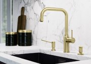Дозатор для жидкого мыла Blanco LIVIA 526698 сатиновое золото фото 2 в Краснодаре