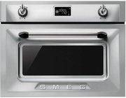 Компактный духовой шкаф с СВЧ Smeg SF4920MCX Компактный духовой шкаф с СВЧ Smeg SF4920MCX