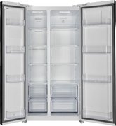 Холодильник Hyundai CS6503FV белое стекло фото 3 в Краснодаре