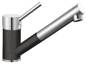 Смеситель Бланко Antas-S chrome/Silgranit антрацит фото в Краснодаре Смеситель Blanco Antas-S chrome/Silgranit антрацит фото в Краснодаре
