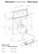 Встраиваемая в столешницу вытяжка Pando E-320/120 INOX V.2000 фото 4 в Краснодаре