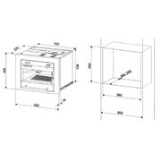 Встраиваемая кофемашина Ilve ES-645C Antique white (ручки латунь) фото 2 в Краснодаре
