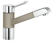 Смеситель Бланко Zenos-S chrome/Silgranit серый беж фото в Краснодаре Смеситель Blanco Zenos-S chrome/Silgranit серый беж фото в Краснодаре