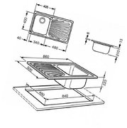 Мойка Смег SP861D фото 2 в Краснодаре Мойка Smeg SP861D фото 2 в Краснодаре