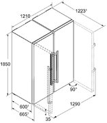 Холодильник Side-by-Side Liebherr SBSesf 7222 Comfort NoFrost фото 4 в Краснодаре