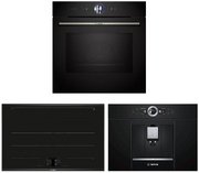 Bosch (духовой шкаф HMG776NB1 + варочная панель PXY875KV1E + кофемашина CTL636EB6)