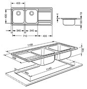 Мойка Смег LE116S фото 2 в Краснодаре Мойка Smeg LE116S фото 2 в Краснодаре