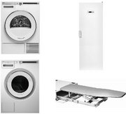 Asko Logic 26 (стиральная машина W4086C.W/3 + сушильная машина T408HD.W + сушильный шкаф DC7784 V.W + гладильная доска HI1153W)
