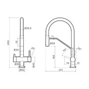 Смеситель Omoikiri Akeno gm фото 2 в Краснодаре