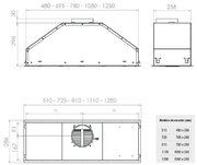 Встраиваемая вытяжка Pando GTI/810 INOX V.850 SEC фото 4 в Краснодаре