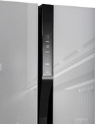 Холодильник Hyundai CS6503FV белое стекло фото 4 в Краснодаре