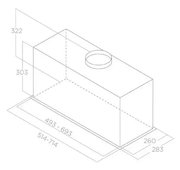 Встраиваемая вытяжка Elica LANE SENSOR BL MAT/A/72 старая версия фото 2 в Краснодаре